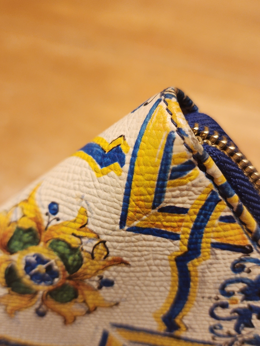 Dolce & Gabbana Yellow & Blue Printed Wallet - Picture 7 of 16